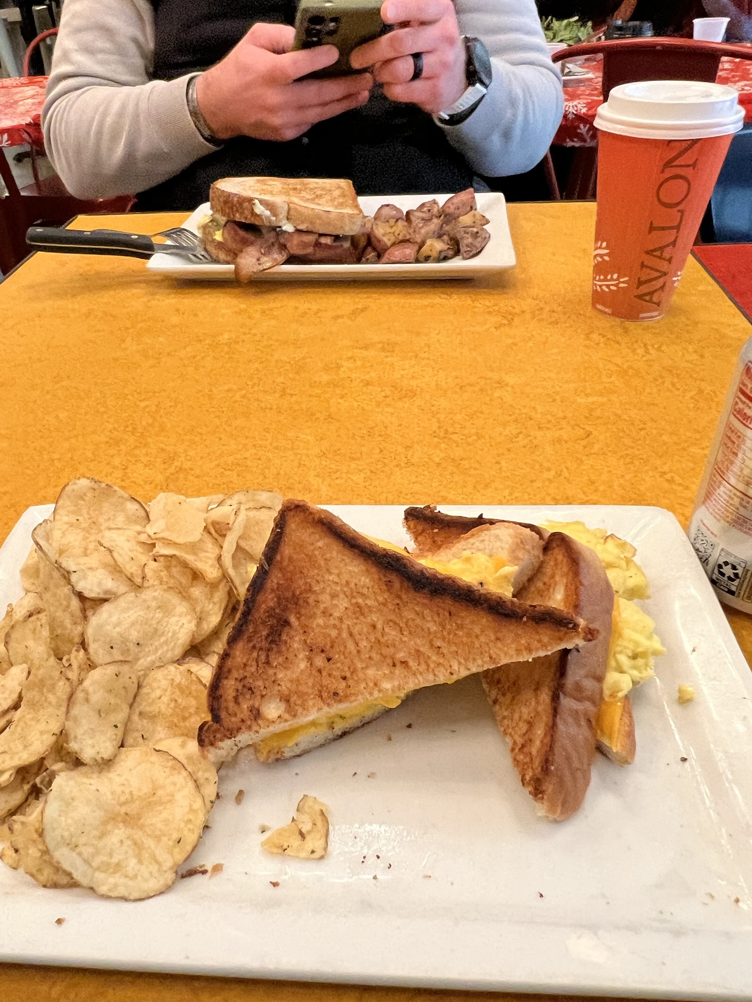 egg and cheese sandwich