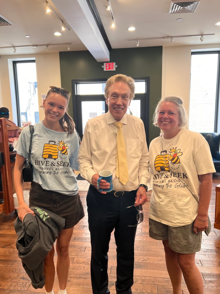 Perry Johnson campaigning in Charlevoix